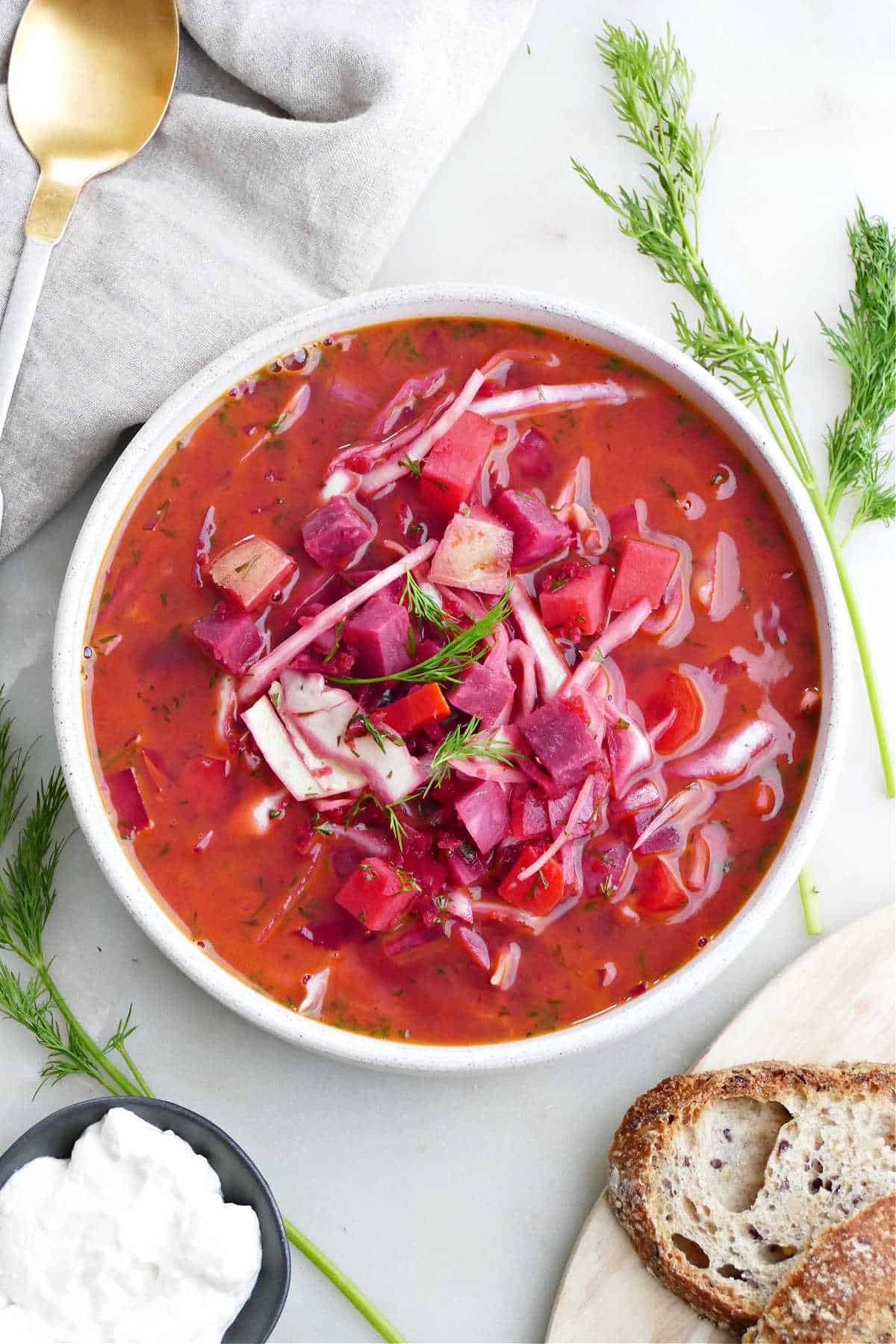 Fresh Beet Soup (Creamy Blended Stovetop Recipe)