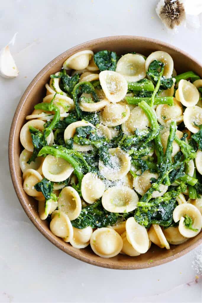 Lemon Rapini Pasta (Vegetarian) - It's a Veg World After All®