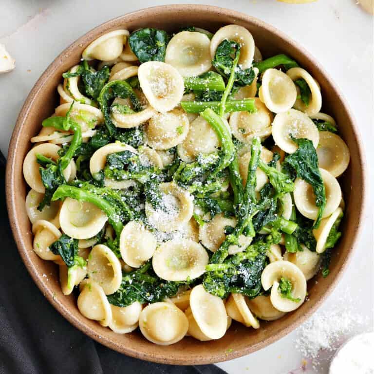 Lemon Rapini Pasta (Vegetarian) - It's a Veg World After All®