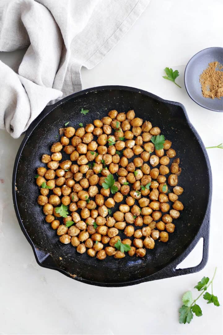 Sautéed Chickpeas (Pan Fried) It's a Veg World After All®