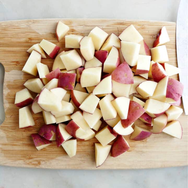 Slow Cooker Roasted Potatoes - It's a Veg World After All®