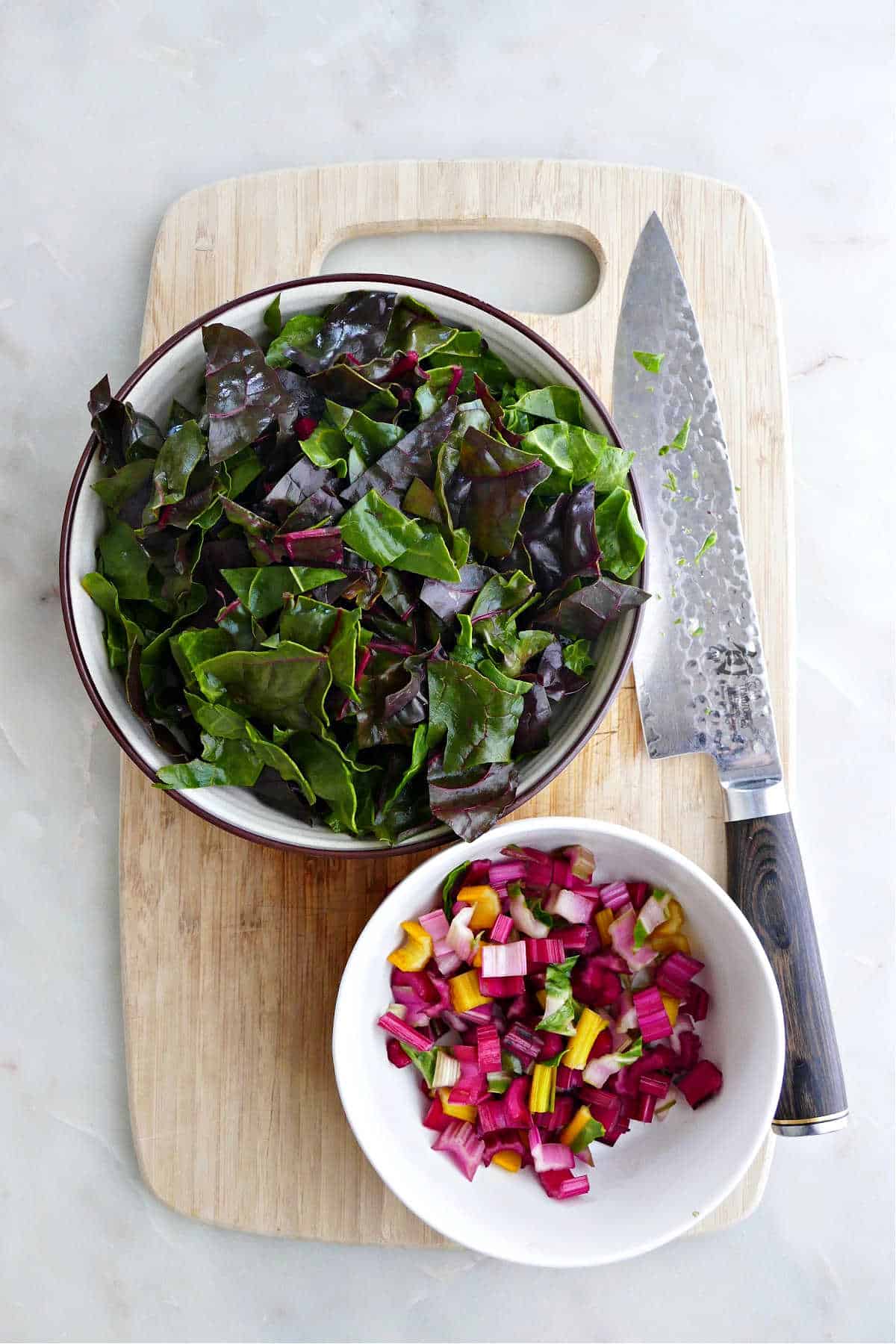 How to Cut Swiss Chard It's a Veg World After All®