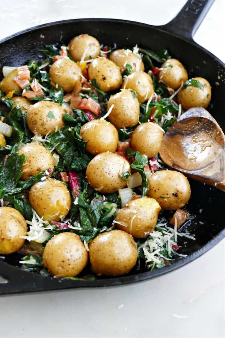 Easy Swiss Chard Potatoes Its A Veg World After All® 9466