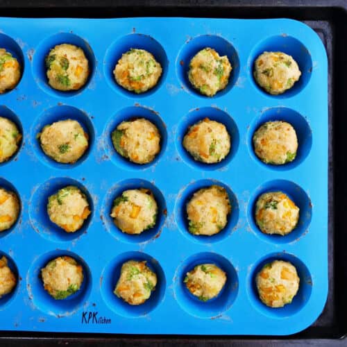 Homemade Baked Veggie Bites - It's a Veg World After All®