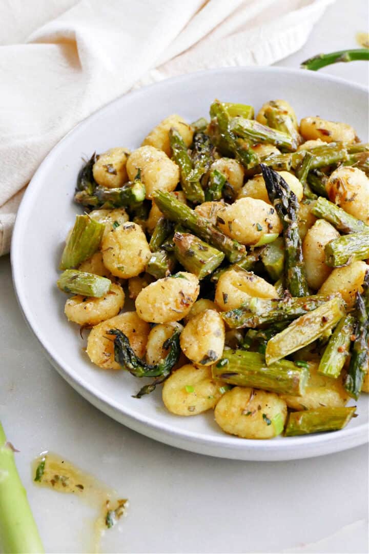 Sheet Pan Gnocchi with Asparagus It's a Veg World After All®