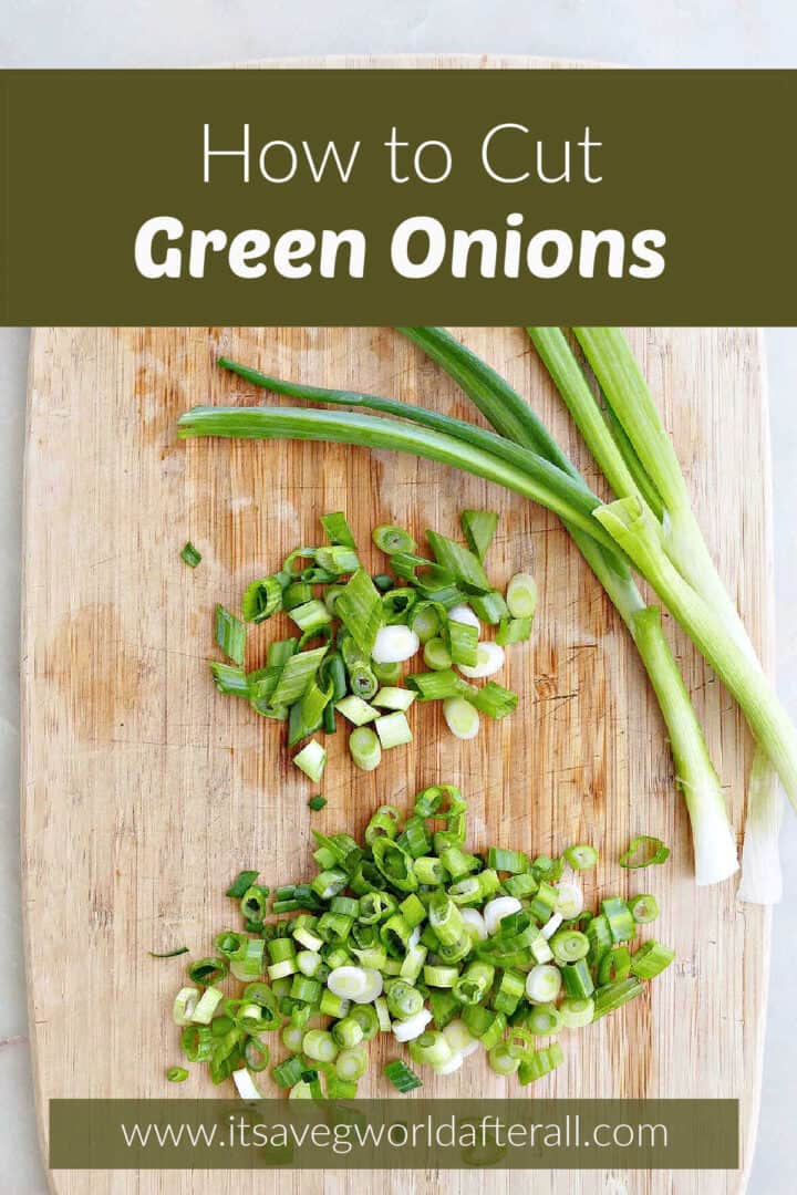 How To Cut Green Onions (scallions) - It's A Veg World After All®