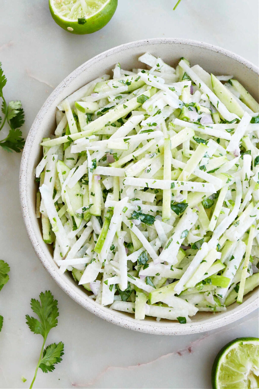 Apple Jicama Slaw It's a Veg World After All®