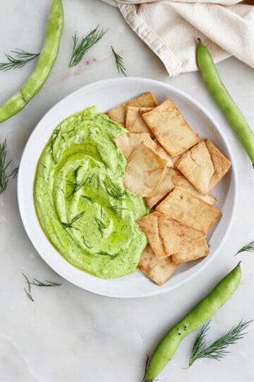 Fava Bean Hummus - It's a Veg World After All®