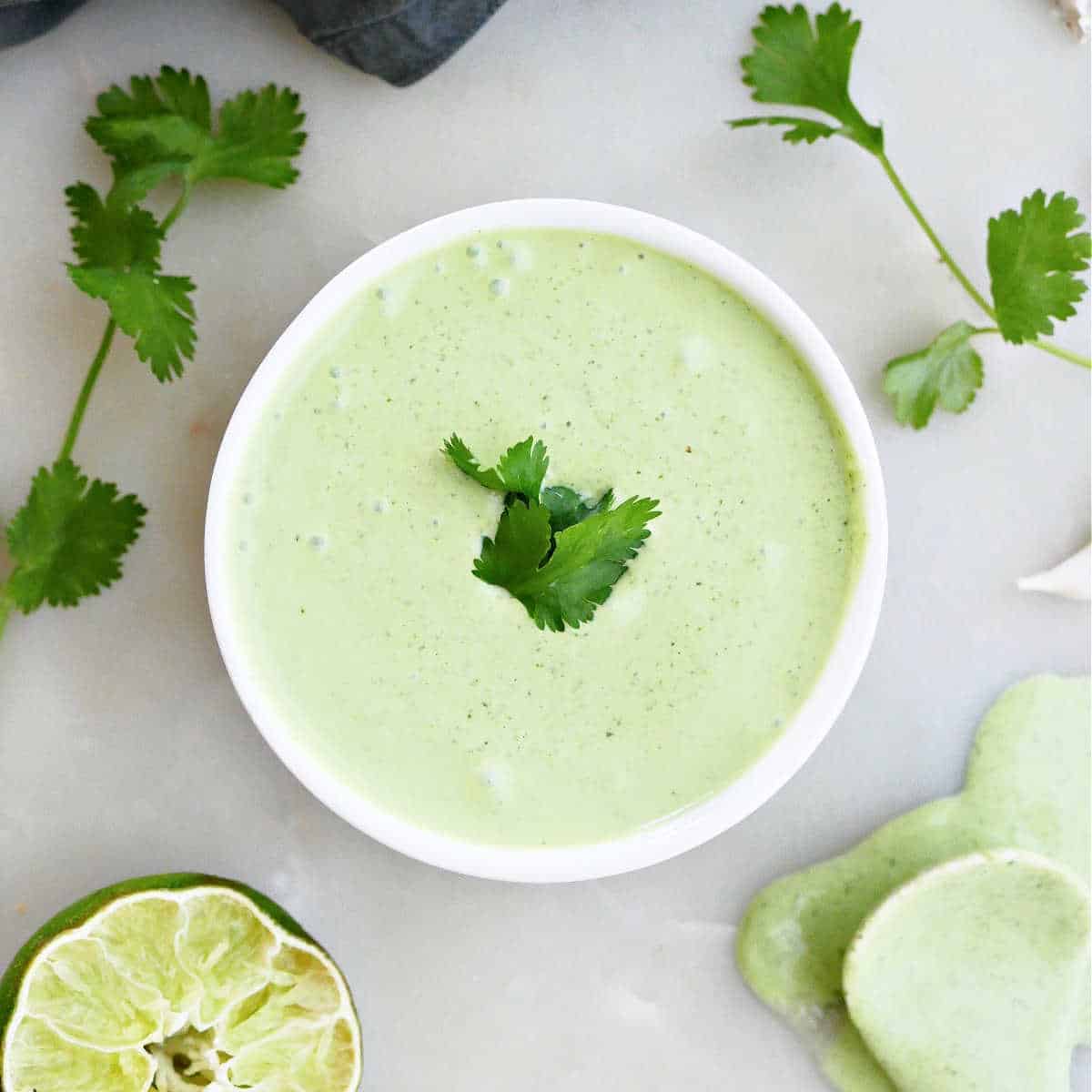 Lime Cilantro Garlic Sauce