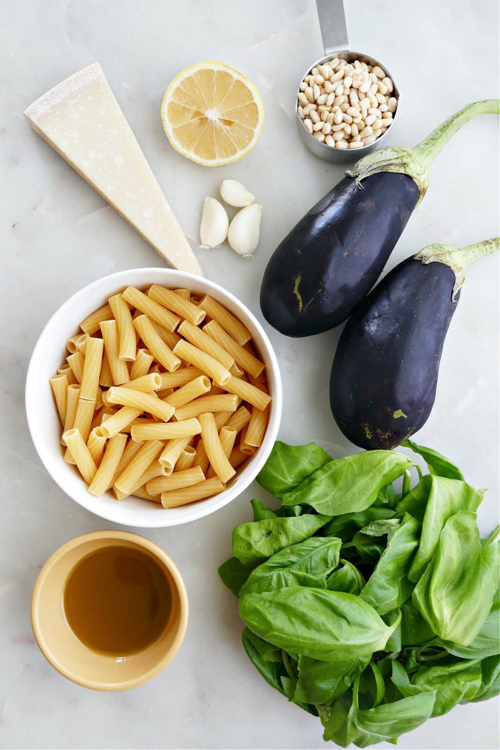 Eggplant Pesto Pasta It's a Veg World After All®