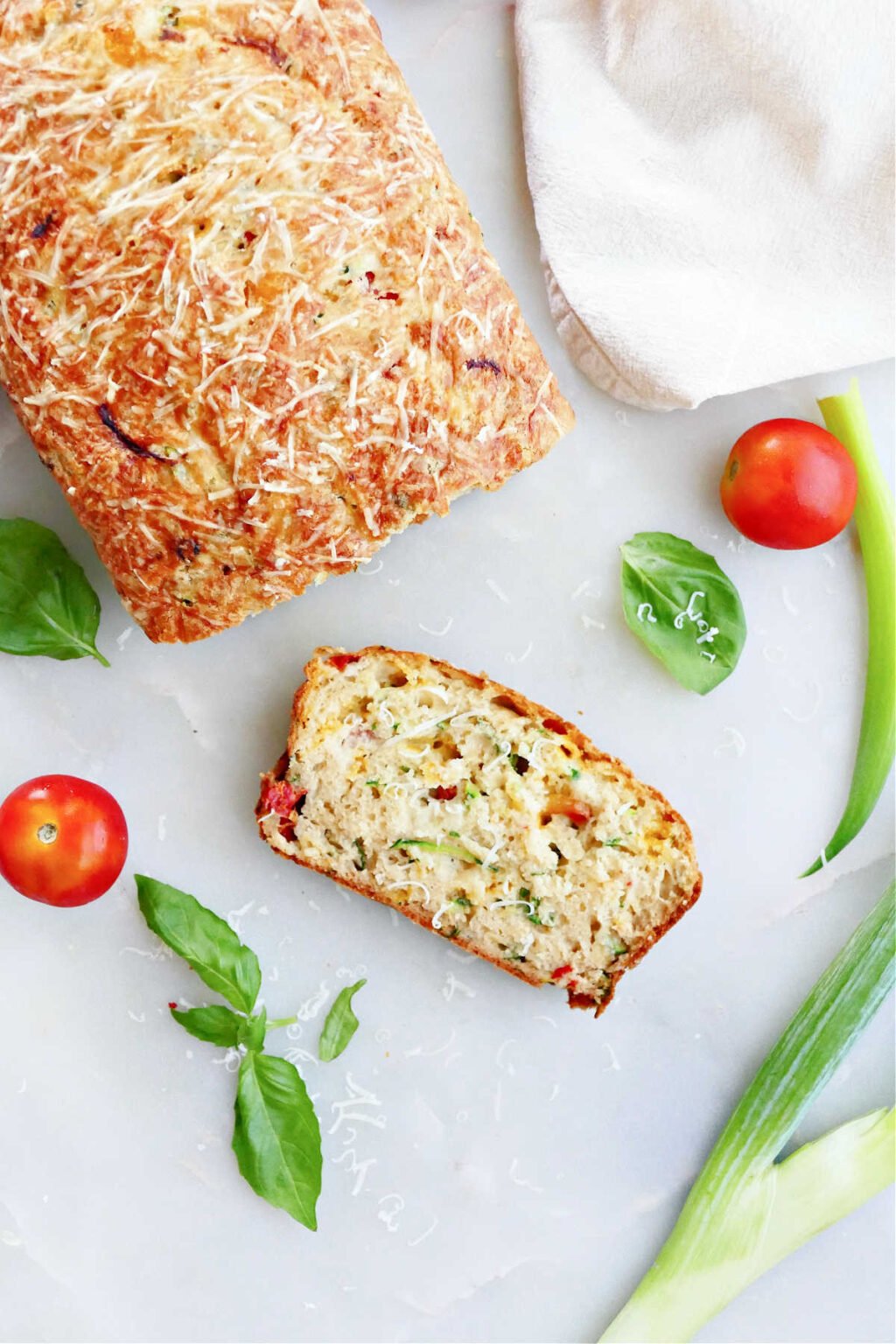 Garden Vegetable Bread with Cheese It's a Veg World After All®