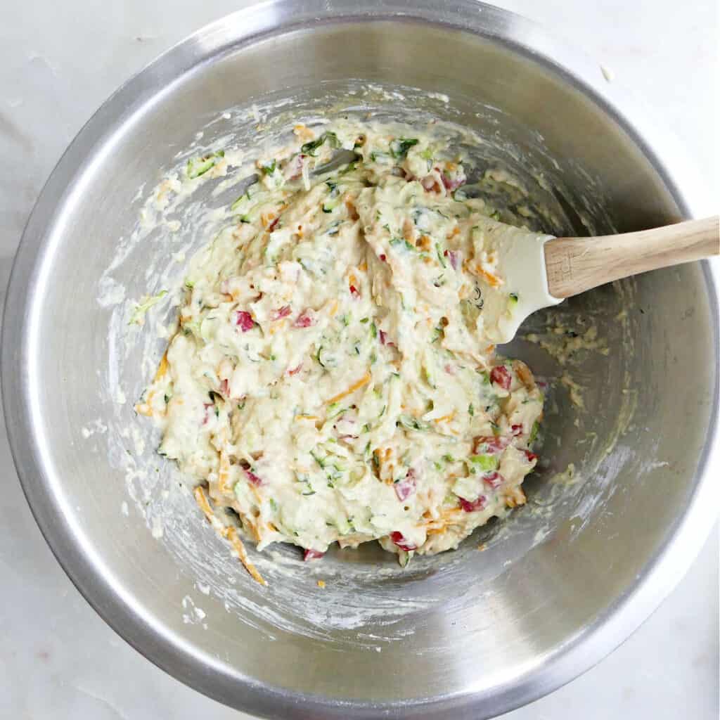 Garden Vegetable Bread with Cheese It's a Veg World After All®