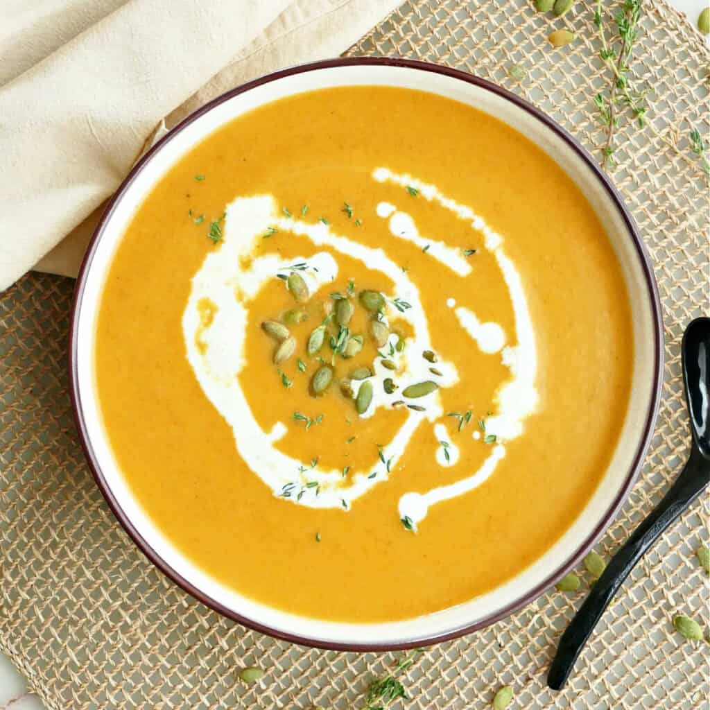 Carrot Pumpkin Soup - It's a Veg World After All®