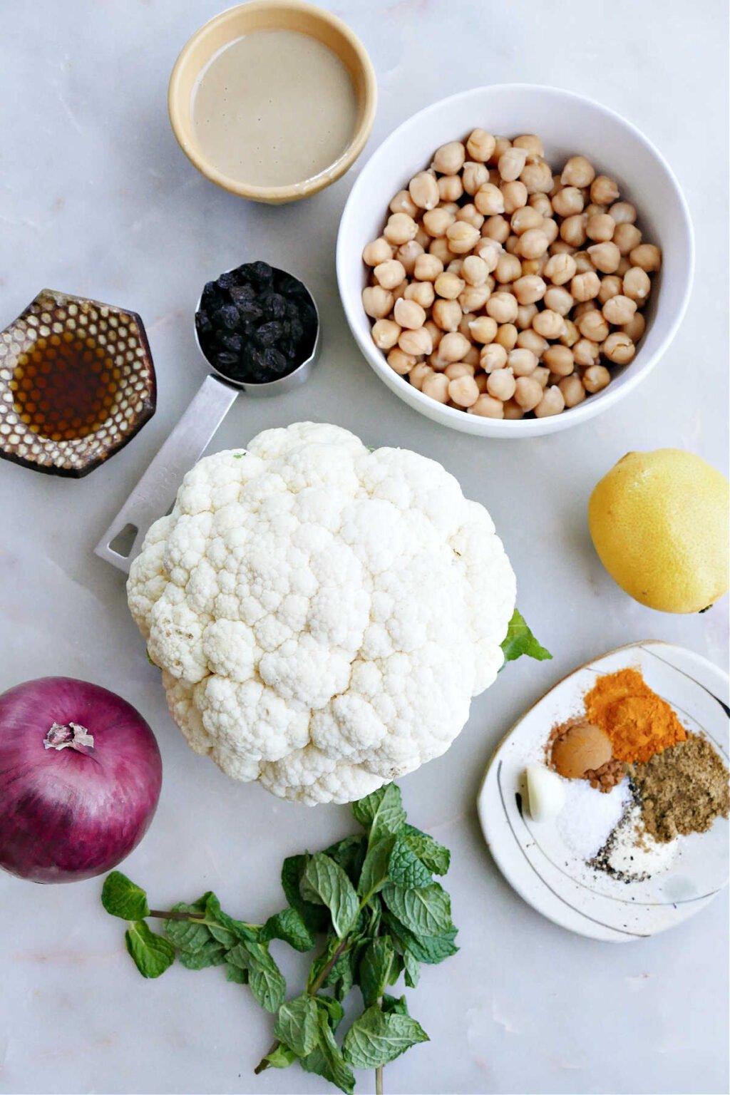 Cauliflower and Chickpeas Sheet Pan Meal - It's a Veg World After All®