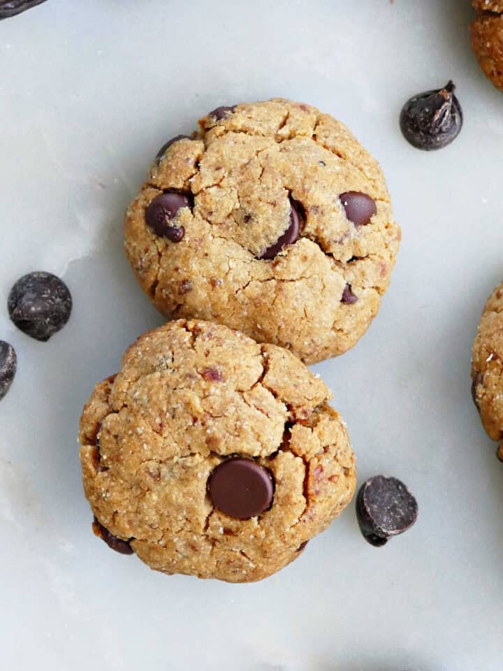White Chocolate Chip Spinach Cookies - It's a Veg World After All®