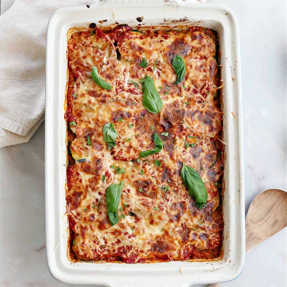 Ground Beef and Zucchini Casserole - It's a Veg World After All®