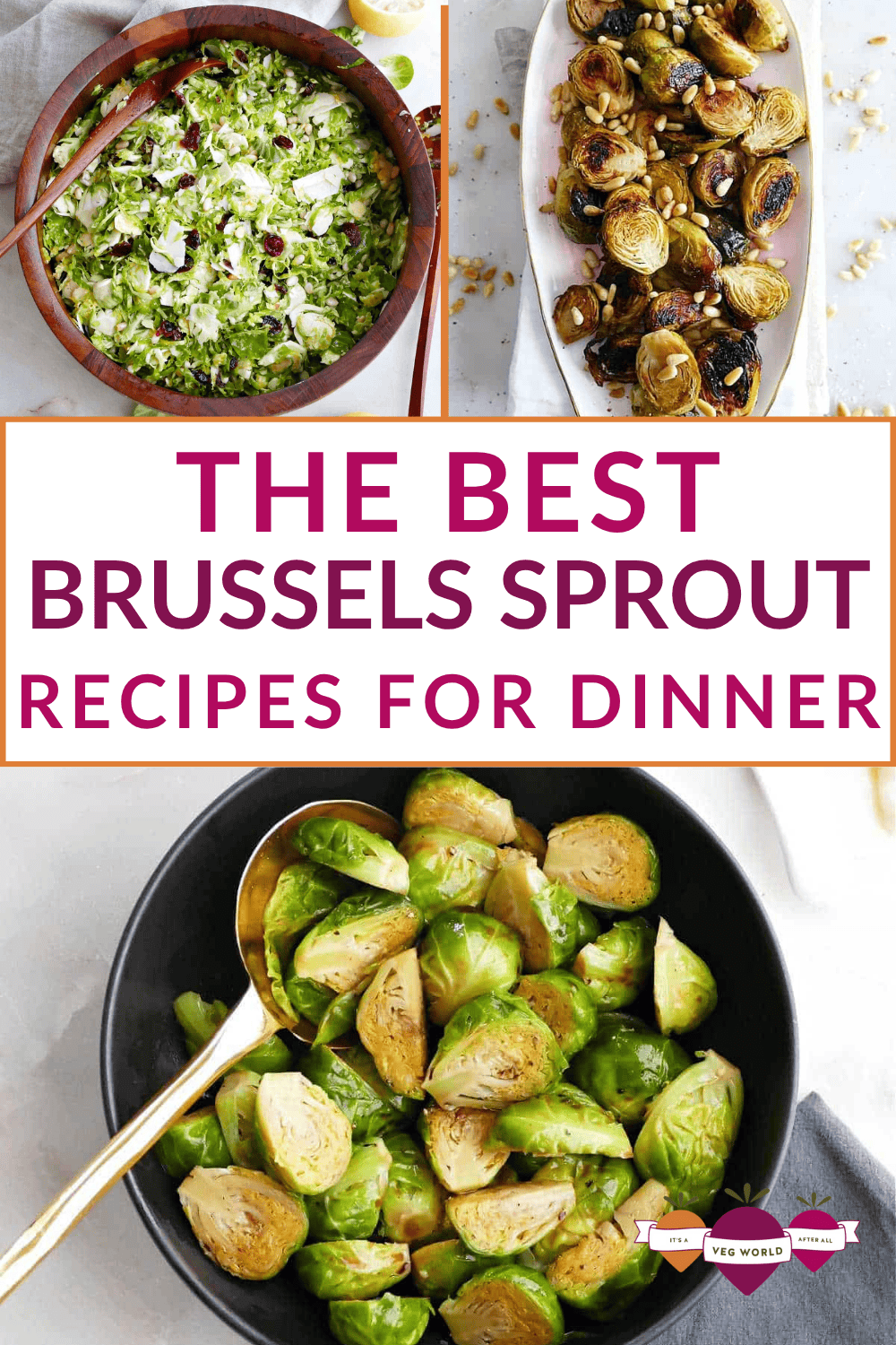 Three Brussels spouts dishes with text.